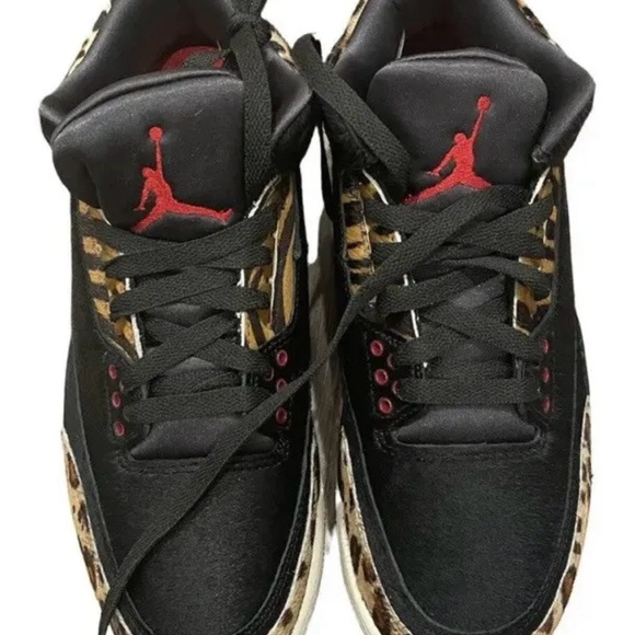 Air Jordan Retro 3 SE Animal Instinct Zebra & Leopard Hair-calf US MEN SIZE 8 - Picture 5 of 9